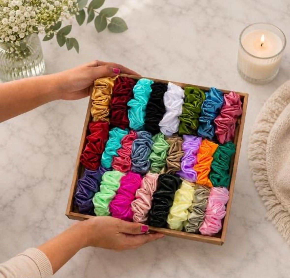 Premium Satin Scrunchies