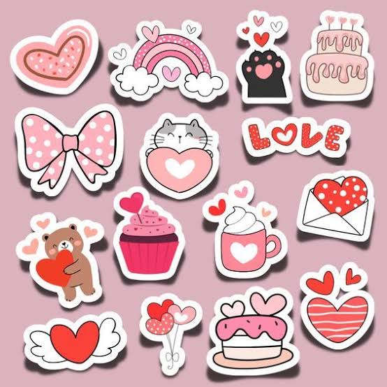 Add cute stickers in box