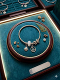 White stone charm brecelete