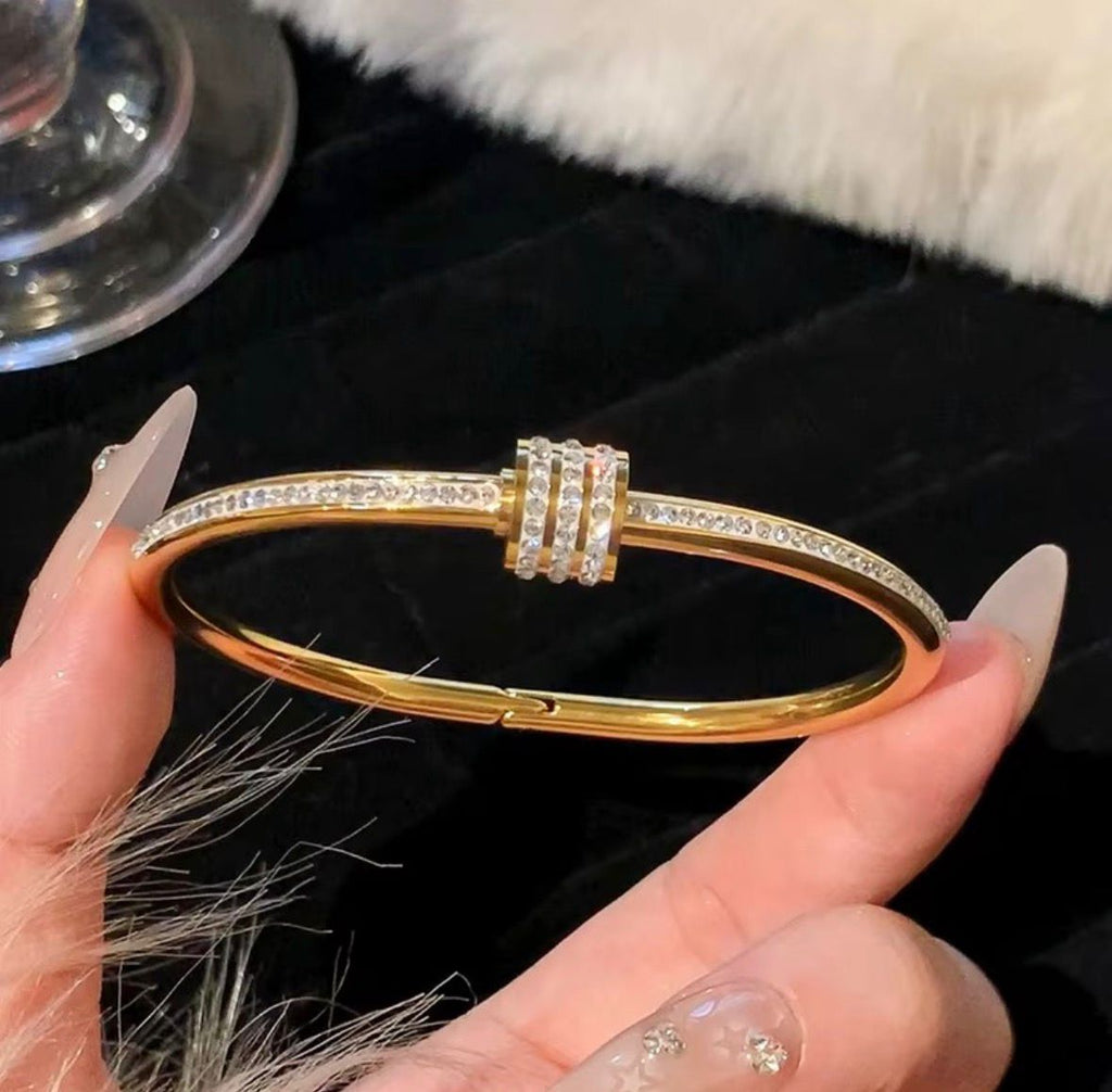 Cross Border Style Zircon Bangle Bracelet