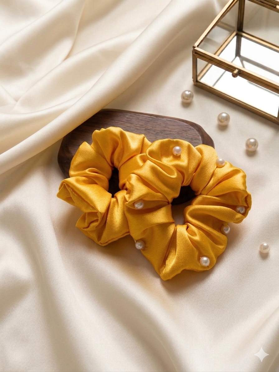 Yellow scrunchie