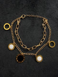 Roman Numbers Two Layer Bracelet