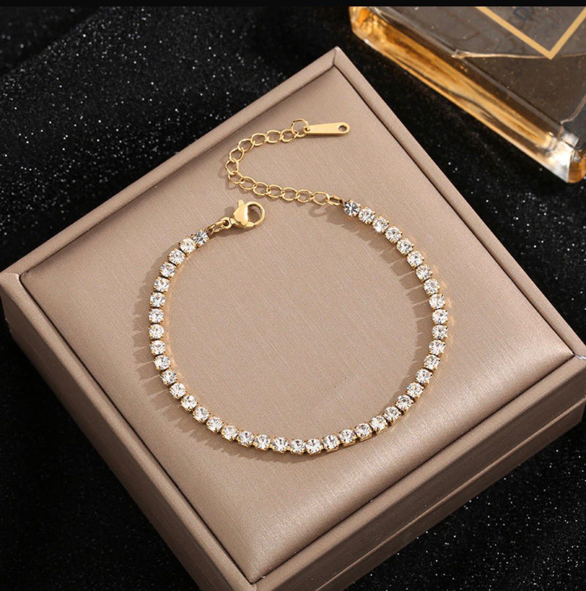 Shiny Full Diamond CZ Tennis Bracelet
