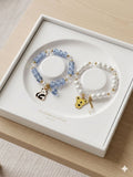 Charm combo brecelet (blue/white)