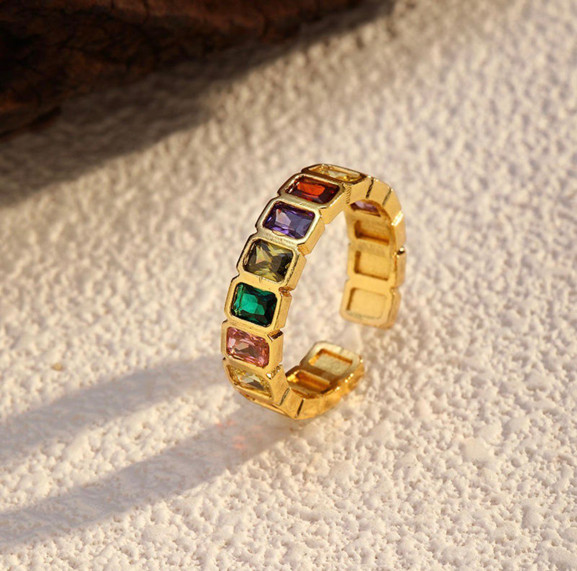 Multi Color Stone Ring