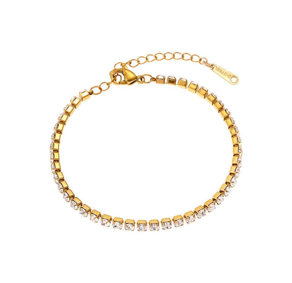 Shiny Full Diamond CZ Tennis Bracelet